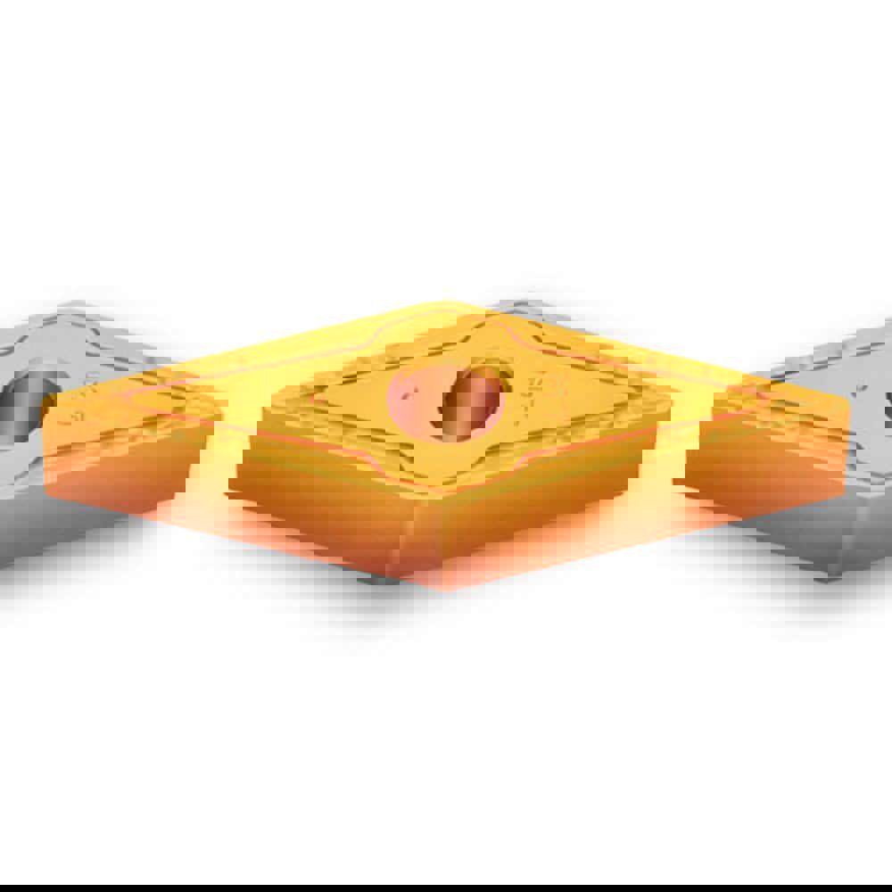 Turning Inserts; Relief Angle: 0 ; Corner Radius (Decimal Inch): 0.0160 ; Included Angle: 35 ; Manufacturer Grade: TT5100 ; Coating/Finish: Al2O3; TiCN; Titanium Nitride ; Wiper Edge: No